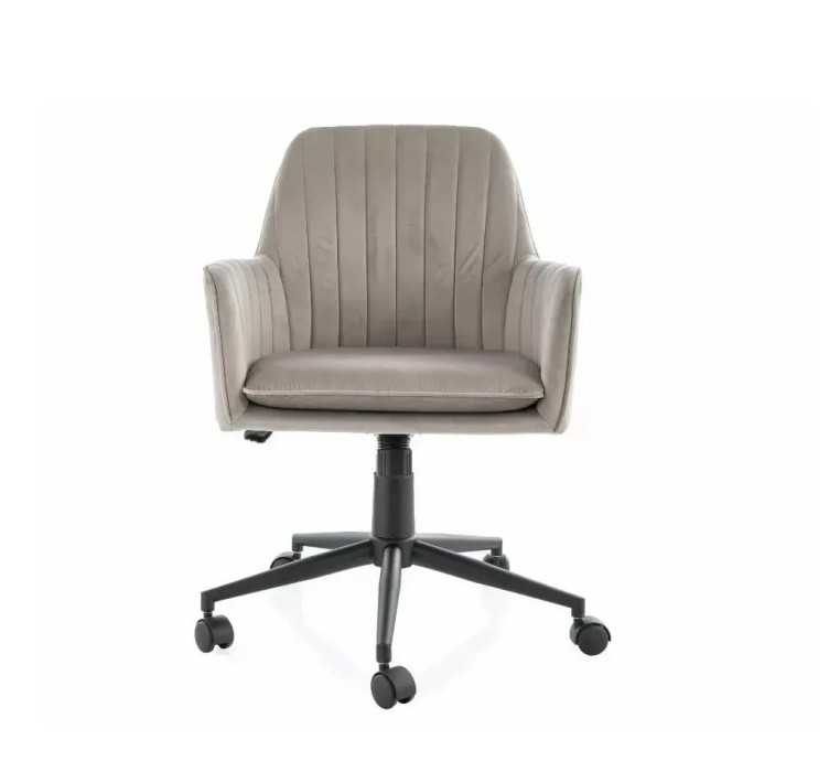 Крісло поворотне офісне Q-886 VELVET темно бежевий2